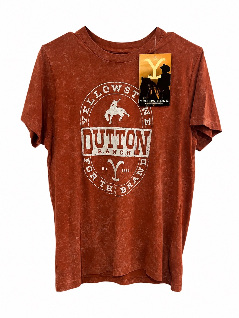Dutton Ranch Ladies Rust Graphic Tee
